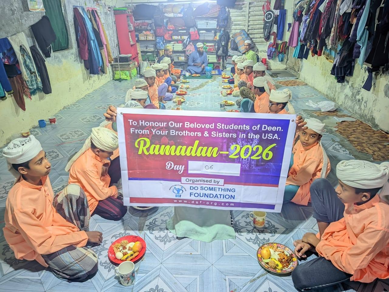 Members of the foundation team at work