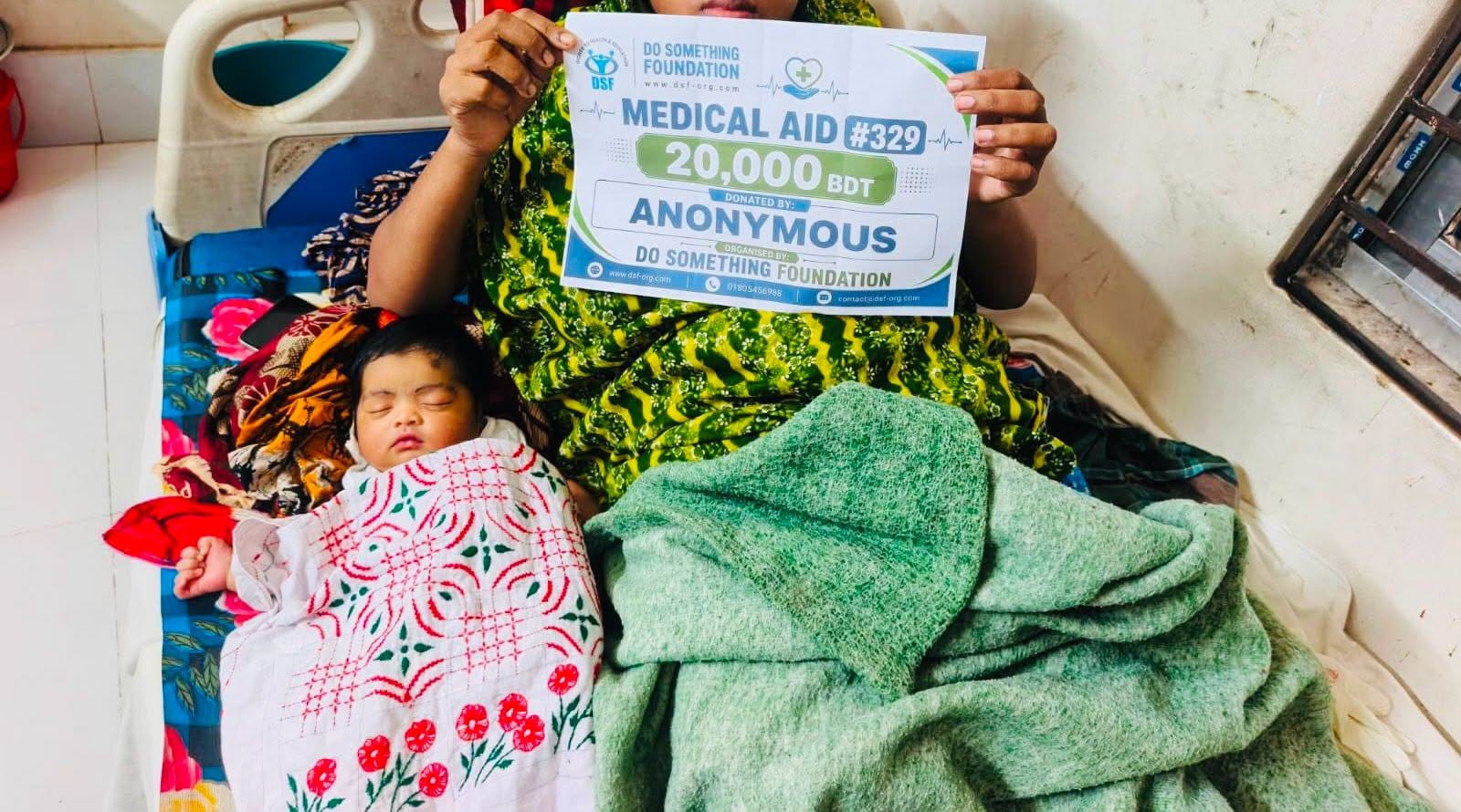DSF Provides BDT 20,000 Medical Aid for Caesarean Operation