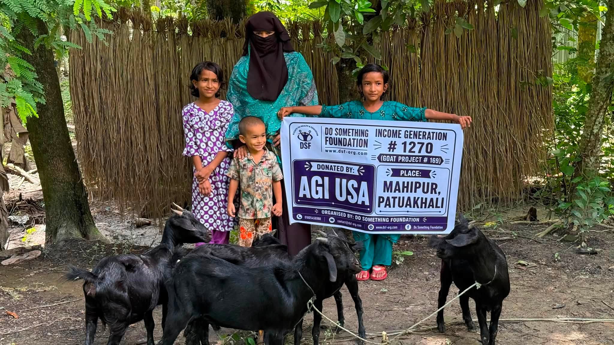 DSF Supports Widowed Mother with Five Goats for Sustainable LivelihoodDSF Supports Widowed Mother with Five Goats for Sustainable Livelihood