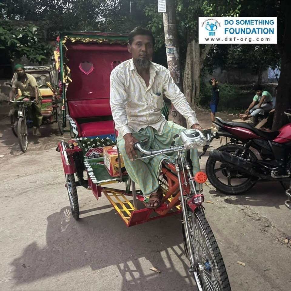 DSF Provides a New Rickshaw to Create a Sustainable Livelihood Opportunity