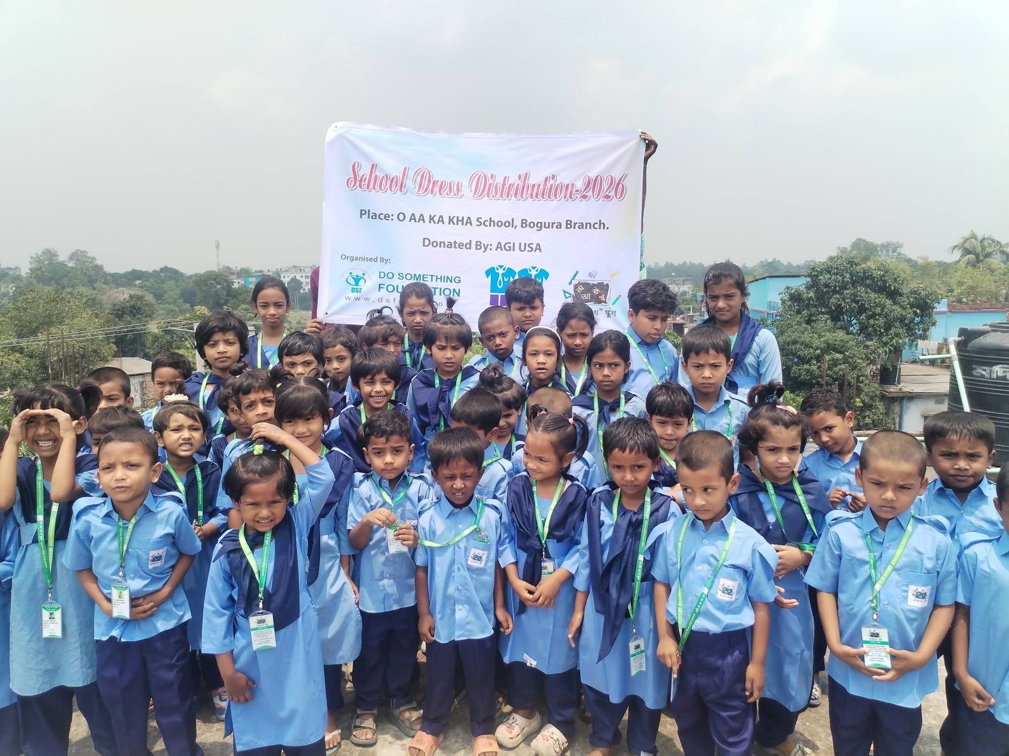 DSF Distributes New School Dresses to Students of O AA KA KHA School, Bogura