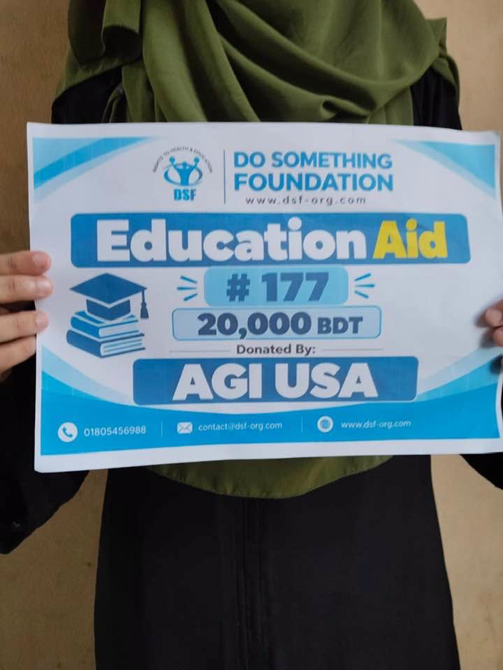 DSF Supports an Orphan Student’s Dream of Higher Education